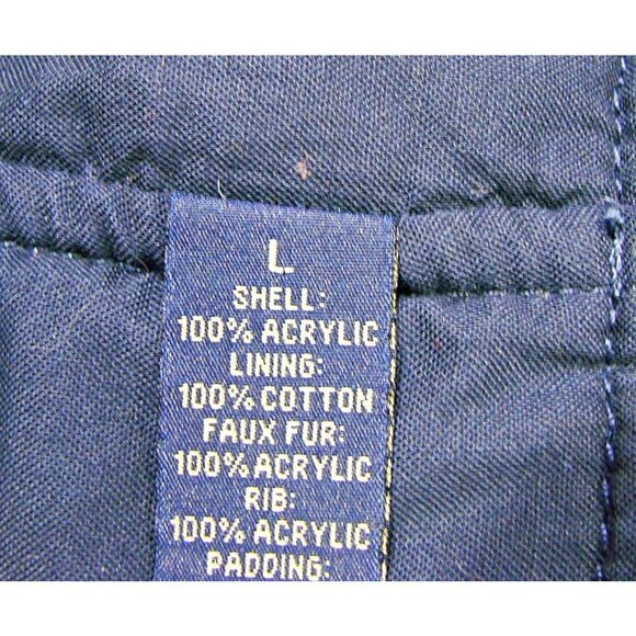 Lucky Brand Knit Sweater Flannel Plaid Lined Padded Vest Conical Buttons Large - Picture 7 of 11